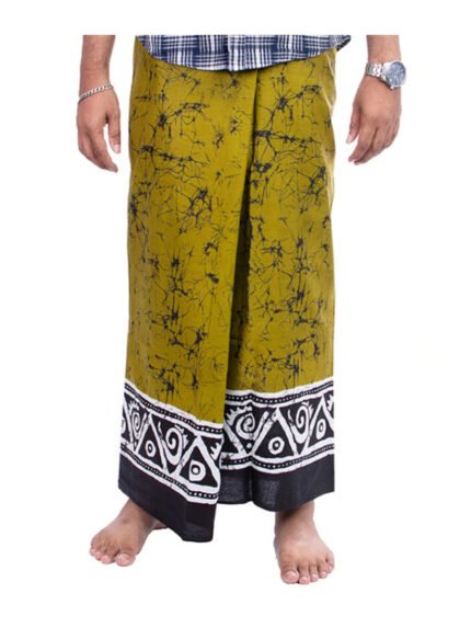 Khaki AND BLACK MIXED BATIK SARONG